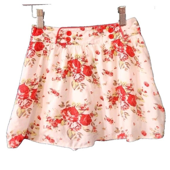 Tulle Other - Gorgeous Riocione Girls' Floral Mini Skirt with Tulle underskirt - Size 8
